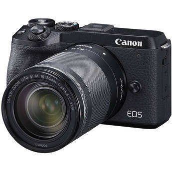 Canon EOS M6 Mark II Mirrorless Camera with 18-150mm Lens and EVF (Black)