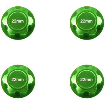 Atomik RC Traxxas X-Maxx Alloy 22mm Wheel Nut (Set of 4, Green)