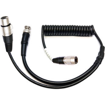 Transvideo 6-Pin Hirose to 4-Pin XLR Female & BNC Cable for Steadicam ZEPHYR to Monitor