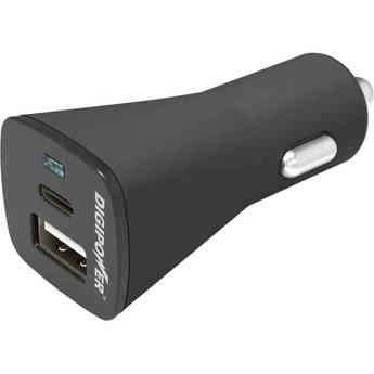 DigiPower USB Type-C 2-Port Car Charger