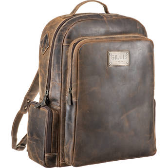 GILLIS LONDON Rucksack Leather Camera Bag (Brown)