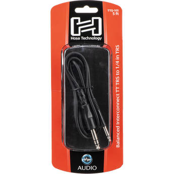 Hosa Technology 1/4" Stereo TRS Male Phone to TT Male Bantam Cable  - 5'
