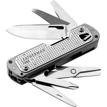Leatherman FREE T4 Pocket Knife Multi-Tool (Stainless, Clamshell Packaging)