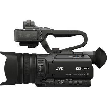 JVC GY-HM170UA 4KCAM Compact Professional Camcorder with Top Handle Audio Unit