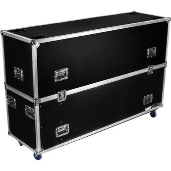 Odyssey Dual 75" Flat-Screen Monitor Case with Casters
