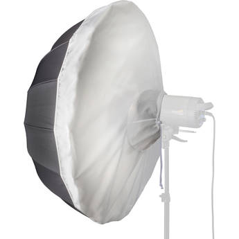 HappyGo 65 Inch Parabolic Deep Umbrella with Diffuser Cover for Photo Studio Flash Speed Light,16-fibreglass Rib Black White Reflective Umbrella,Photography Umbrella and Diffuser,S185 