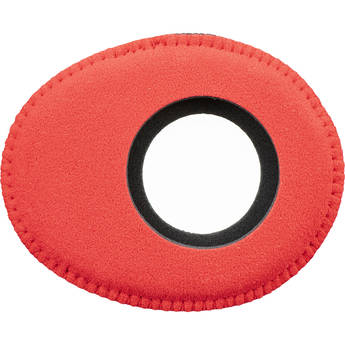 Bluestar Oval Large Viewfinder Eyecushion (Ultrasuede, Red)
