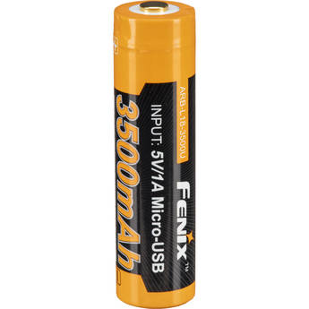 Fenix Flashlight 18650 Lithium-Ion Battery with Micro-USB Charging Port (3.6V, 3500mAh)