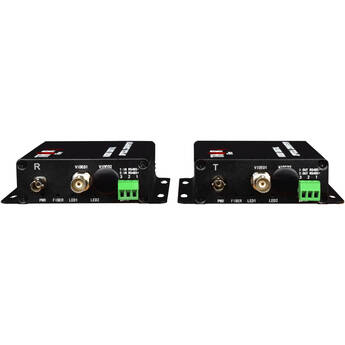 Thor 1-Channel Composite Video over Fiber Transmitter and Receiver Kit