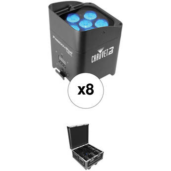 CHAUVET DJ Freedom Par Tri-6 Battery Powered RGB LED PAR Kit with Charging Case
