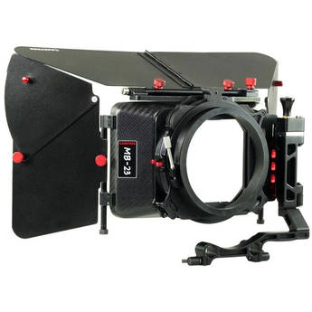 CAMTREE MB-20 Swing Away Wide Angle Sunshade Matte Box for 15mm Rod Support for Video DSLR Moving Making Camera Lenses up to 105mm C-MB-20
