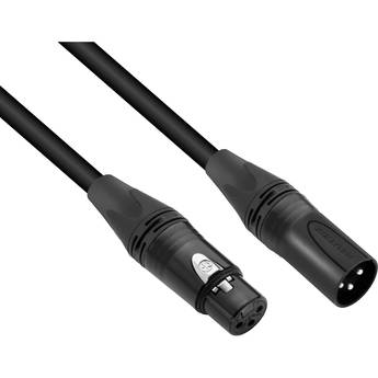 Kopul Studio Elite 4000 Series Neutrik XLR M to XLR F Microphone Cable (50', Black)
