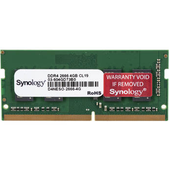 Synology 4GB DDR4 2666 MHz Non-ECC SO-DIMM Memory Module