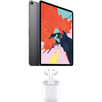 Apple 12.9" iPad Pro with AirPods Kit (Late 2018, 64GB, Wi-Fi Only, Space Gray)