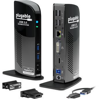 Plugable UD-3900 USB 3.0 Dual-Display Docking Station for Windows