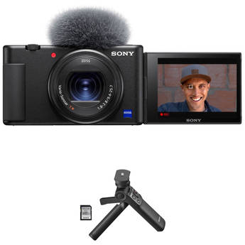 Sony ZV-1 Digital Camera With Vlogger Accessory Kit (Black)