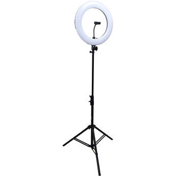 Dracast Halo Plus Series 180 Bi-Color LED Ring Light Kit with Stand (19")