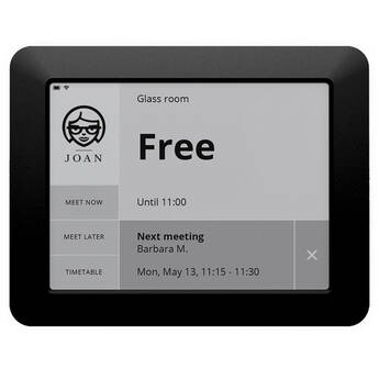 Visionect Joan 6 6"-Class XGA Room Scheduling E-Ink Display (Graphite Black)