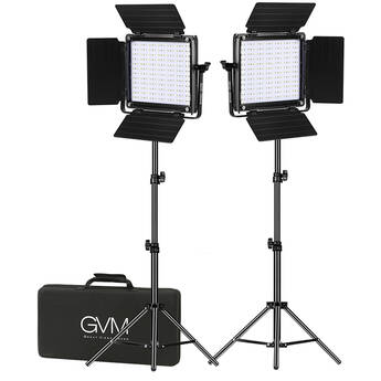 GVM 800D-RGB LED Light Panel (2-Light Kit)