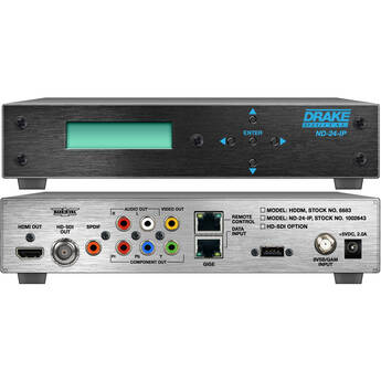 Drake ND-24-IP Network Decoder with 3G-SDI/HDMI/Component Outputs