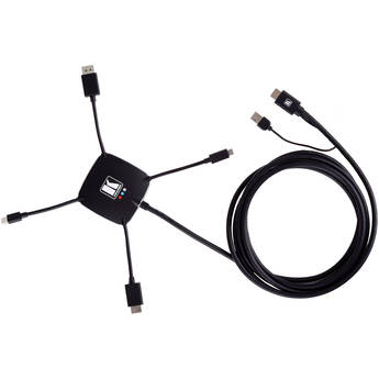 Kramer K-SPIDER Active Multi-Format Male Input to HDMI Male Output Adapter Cable
