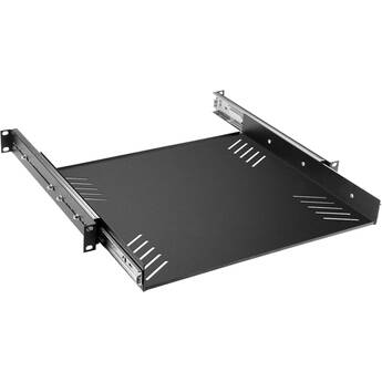 Adam Hall 19" Rackmount Pull-Out Tray with Drawer Slides (1 RU)