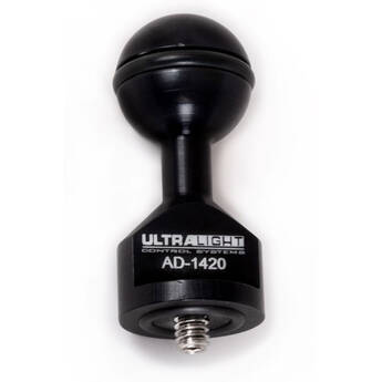 Ultralight AD-1420 Base Adapter (1/4"-20 Screw, .25" Long, Black)