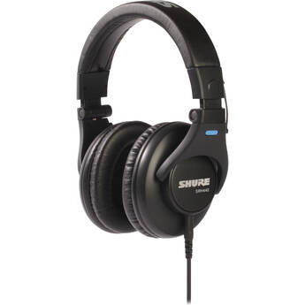 Shure SRH440 Closed-Back Over-Ear Studio Headphones (New Packaging)