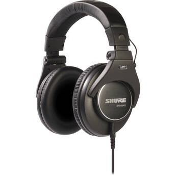 Shure SRH840 Closed-Back Over-Ear Professional Monitoring Headphones (New Packaging)