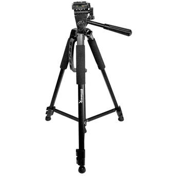 Ultimaxx UM-TR60BK 60" Aluminum Tripod with 3-Way Pan Head and Quick Release (Black)