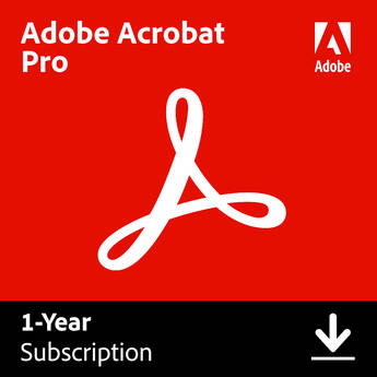 Adobe Acrobat Pro DC (Download, 1-Year Subscription)