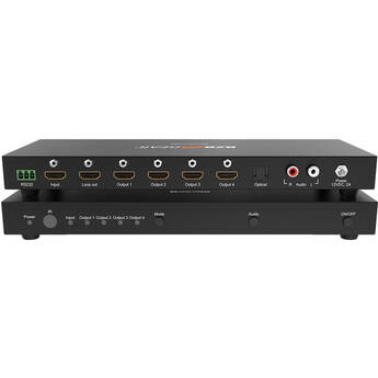BZBGear 2x2 4K60 HDMI Video Wall Controller with Audio