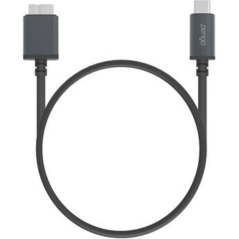 Pengo Technology 1.6' USB Type-C to USB-Micro Type-B Cable (Titanium Grey)
