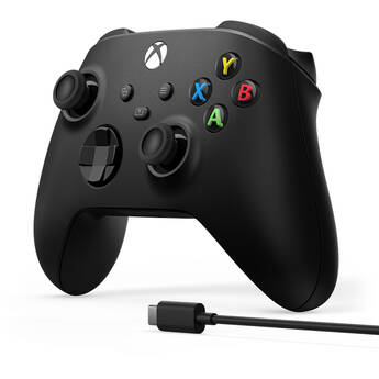 Microsoft Xbox Wireless Controller + USB Type-C Cable (2020, Carbon Black)