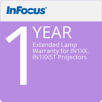 InFocus 1-Year Extended Lamp Warranty for IN1XX and IN1XXST