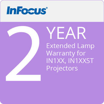 InFocus 2-Year Extended Lamp Warranty for IN1XX and IN1XXST