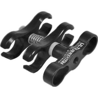 Ultralight Ball Clamp with Both-Side Cutouts and Black T-Knob