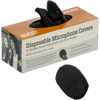Auray Disposable Mic Cover for Handheld Dynamic Mics (100 Covers)