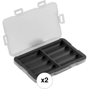 Watson 8 AA or AAA Battery Case (Black, 2-Pack)