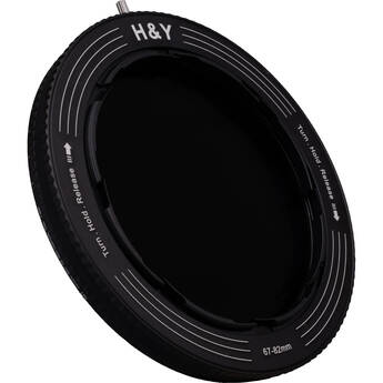 H&Y Filters RevoRing Variable ND3-ND1000 & Circular Polarizer Filter (67-82mm)