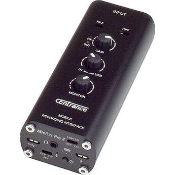 CEntrance MicPort Pro 2 Portable Mic Preamp with Analog Limiter and USB Audio Interface