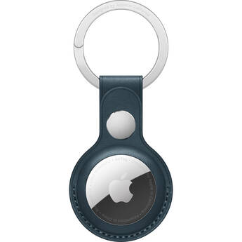 Apple AirTag Leather Key Ring (Baltic Blue)