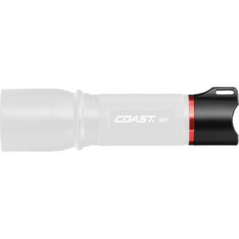COAST Tail Cap with Red Ring (Black) for HP7 Flashlight