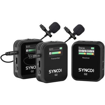 Synco WAir-G2-A2 Ultracompact 2-Person Digital Wireless Microphone System for Mirrorless/DSLR Cameras (2.4 GHz)