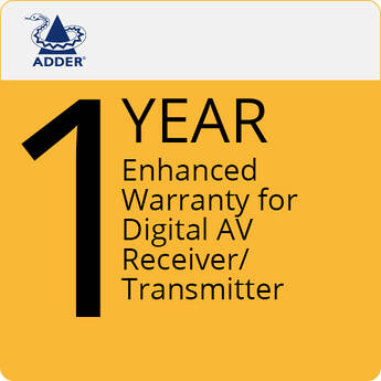 Adder Enhanced Warranty for ADDERLink DV100 & DV200 Series (1-Year)
