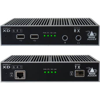 Adder AdderLink XD Standard Single 4K Displayport Extender Pair with USA Mains Cables