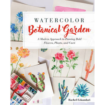 Rachel Eskandari Book: Watercolor Botanical Garden (Softcover)