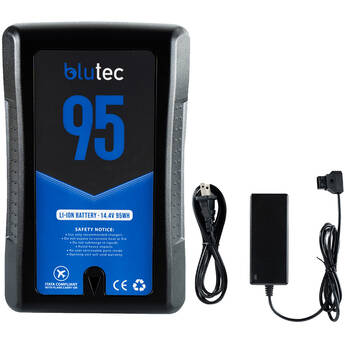 BLUTEC 95Wh V-Mount Battery and Charger Kit