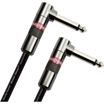 Monster Cable Prolink Classic Series Right-Angle 1/4" Male to Right-Angle 1/4" Male Instrument Cable (8")