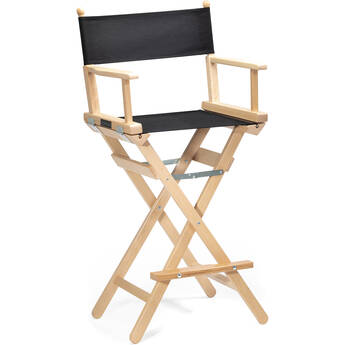 ConeCarts Tall Director's Chair (30.7", Natural Frame, Cotton Fabric)